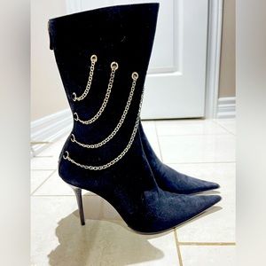 Authentic Designer pinky & Bolaji 1858 by Reportage. Leather Boots Pointed Toe